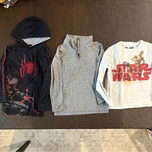 Boys Long Sleeve Bundle 3 Pack Set - Size 4/5